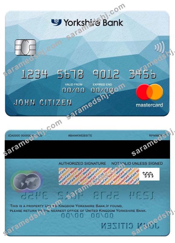 United Kingdom Yorkshire Bank mastercard